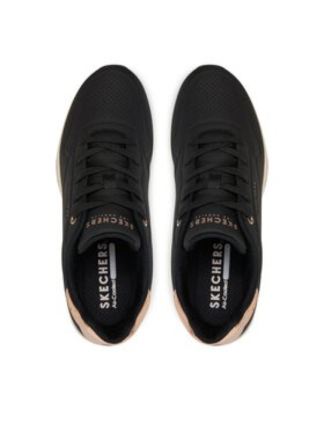 Skechers Sneakersy UNO Wedge - Hi Steps (177520-BBK) 177520/BLK Czarny