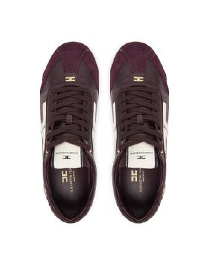 Elisabetta Franchi Sneakersy SA-82G-56E2-V400 Bordowy