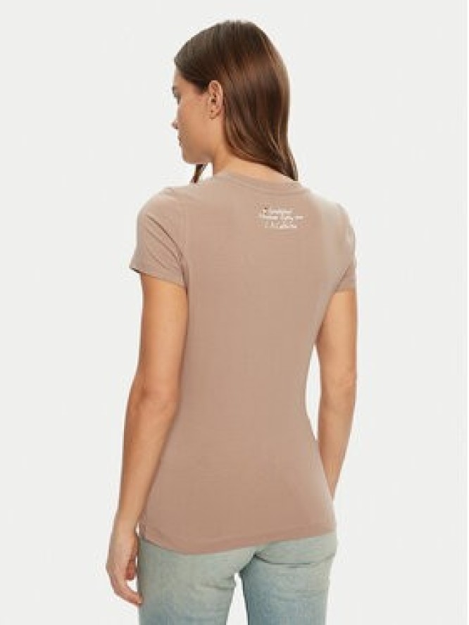 Guess T-Shirt W5RI22 J1314 Brązowy Regular Fit