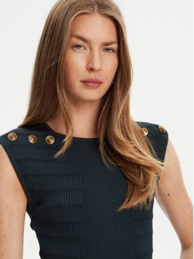 Guess Bluzka W5YR12 Z0130 Zielony Regular Fit