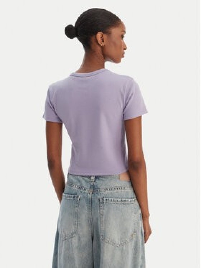 HUGO T-Shirt Delanor 50512000 Fioletowy Slim Fit