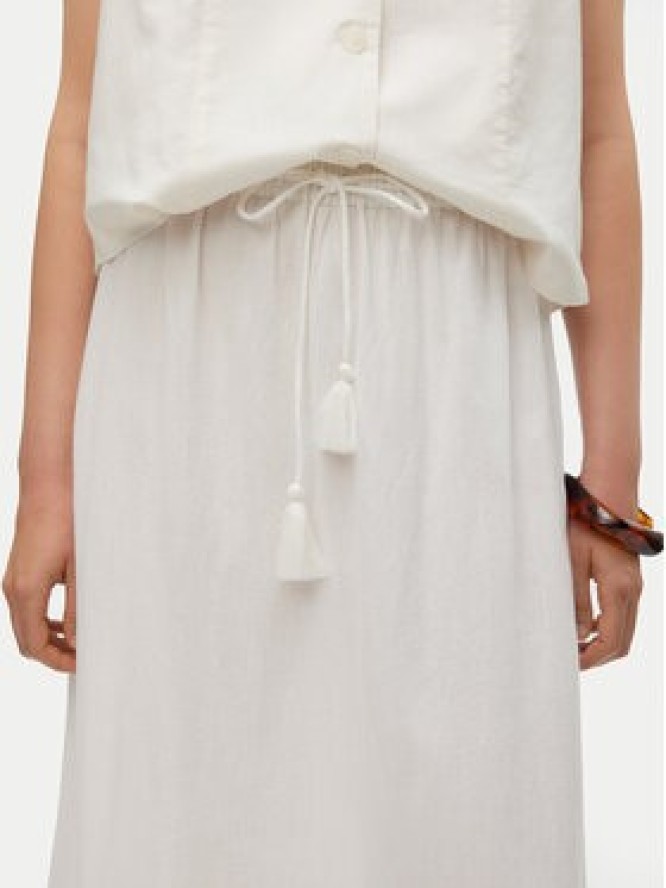 Vero Moda Spódnica maxi Pretty 10311167 Biały Regular Fit