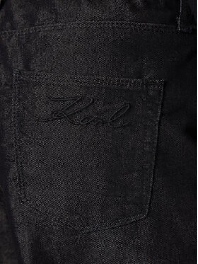KARL LAGERFELD Jeansy A4W10097 Czarny Wide Leg