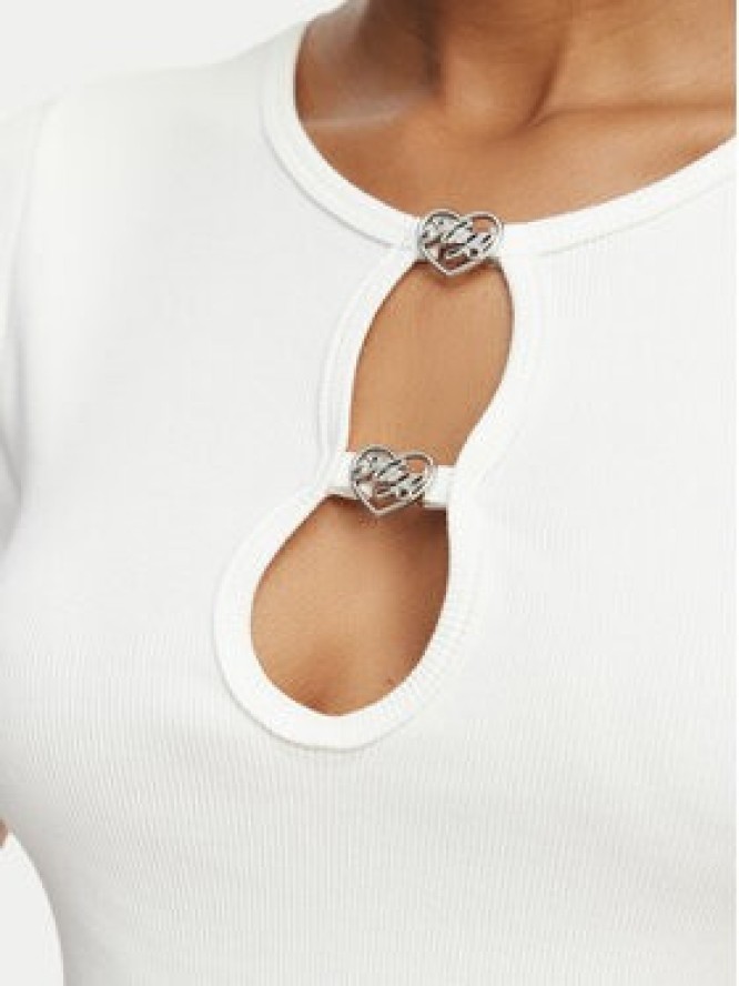 HUGO T-Shirt Diheart 50562071 Biały Slim Fit