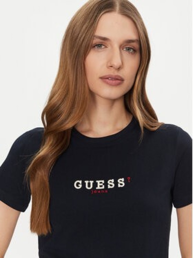 Guess Jeans T-Shirt W5RI54 J1314 Granatowy Regular Fit