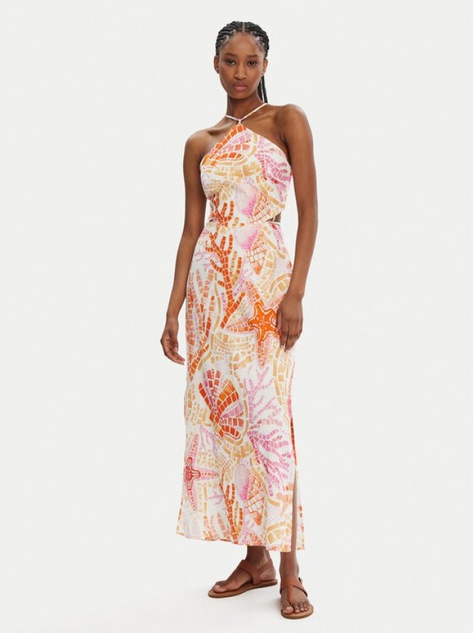 Seafolly Sukienka letnia La Mer 55423-DR Kolorowy Regular Fit