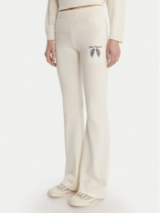 Guess Spodnie dzianinowe W6RB63 Z2V62 Écru Relaxed Fit