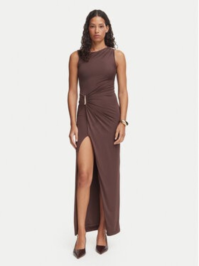 Bardot Sukienka wieczorowa Reed 60435DB Brązowy Slim Fit