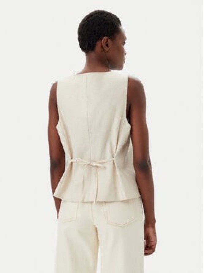 Gap Kamizelka 714973-02 Beżowy Slim Fit