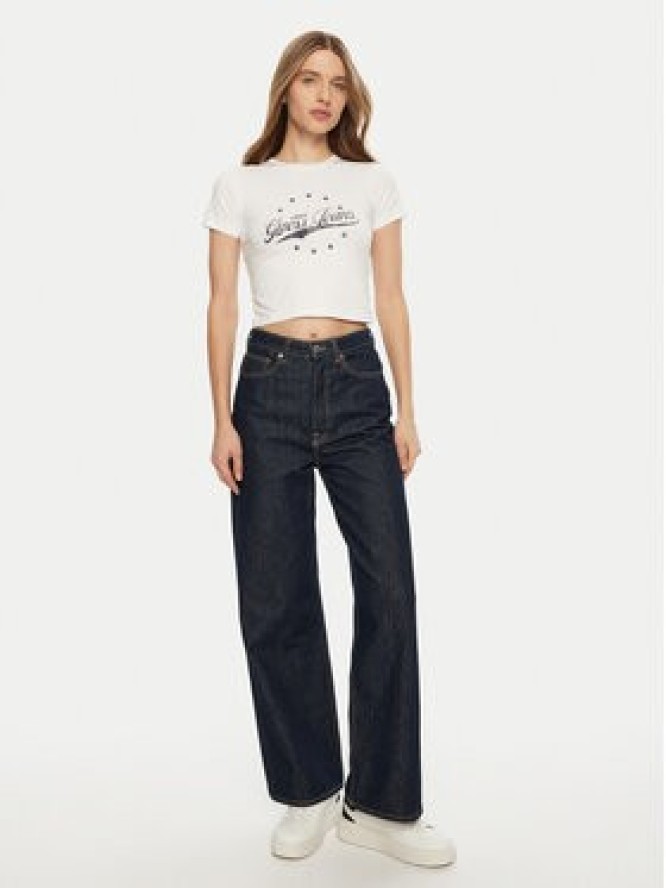 Guess Jeans T-Shirt W5RI59 J1314 Biały Regular Fit