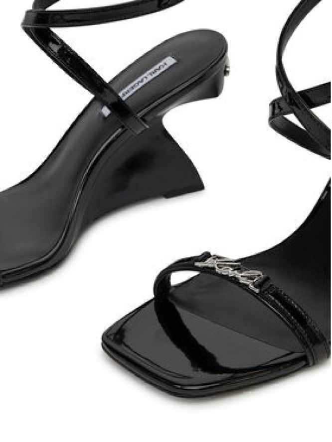KARL LAGERFELD Sandały Waverly KL34612 Czarny