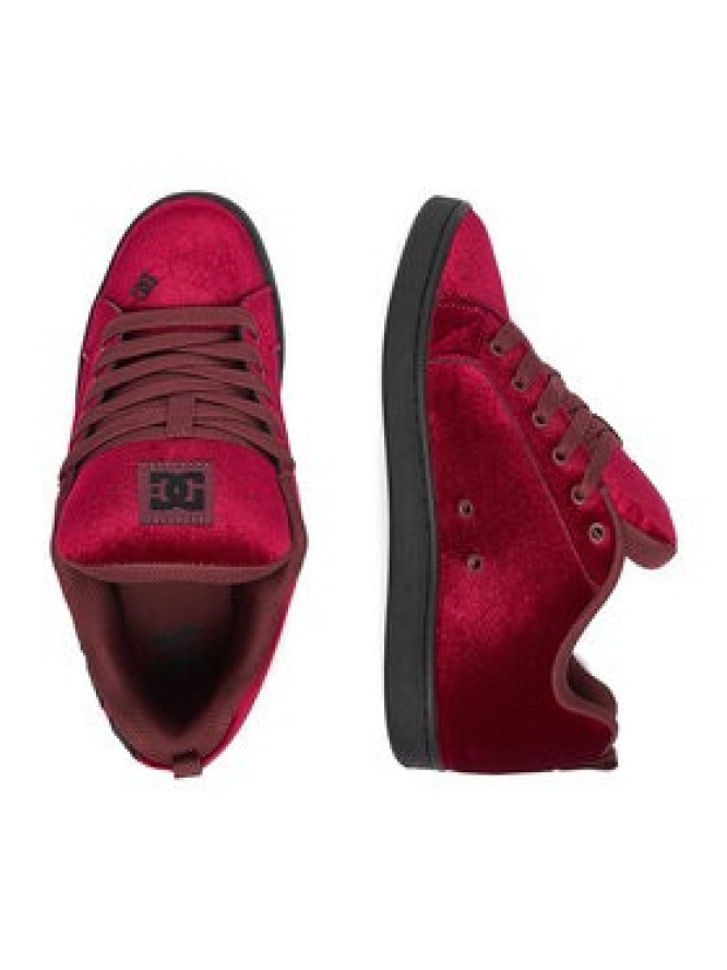 DC Shoes Sneakersy EO-COURT GRAFFIK LE DC02894601 Bordowy
