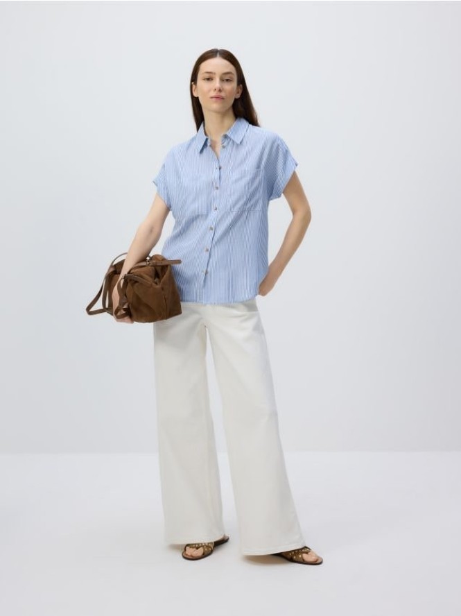 Koszula z krótkim rękawem - jasnoniebieski