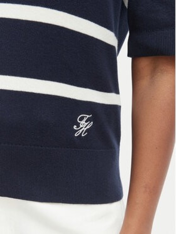 Tommy Hilfiger Sweter WW0WW45400 Granatowy Regular Fit