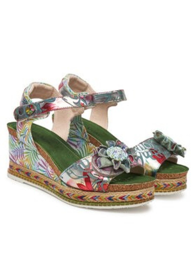 Laura Vita Espadryle Hacdeo 09 Srebrny