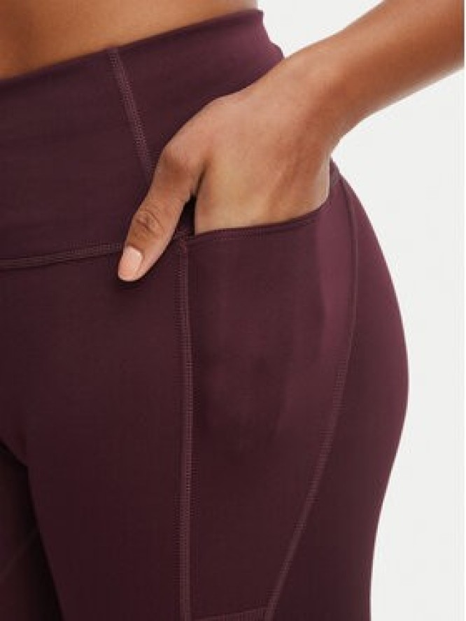 adidas Legginsy Run Essentials Full Length Leggings KQ8195 Bordowy Slim Fit