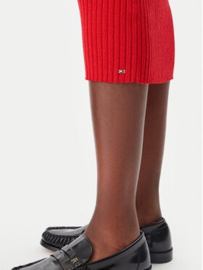 Tommy Hilfiger Sukienka codzienna WW0WW44493 Czerwony Slim Fit