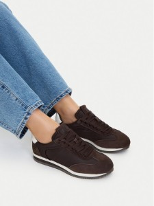 GINO ROSSI Sneakersy C-7657D Brązowy ciemny