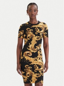 Versace Jeans Couture Sukienka codzienna 80HAO939 JS553 Czarny Slim Fit
