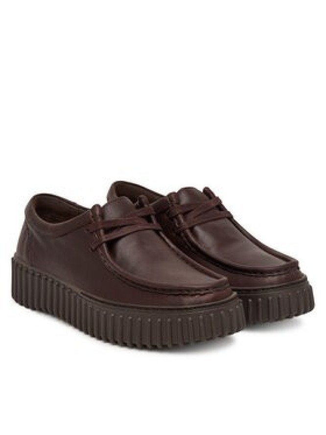 Clarks Półbuty Torhill Bee 26327768 Brązowy ciemny