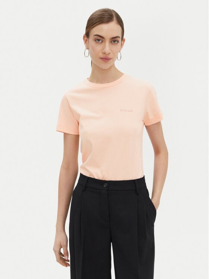 PINKO T-Shirt Start 101752 Różowy Regular Fit
