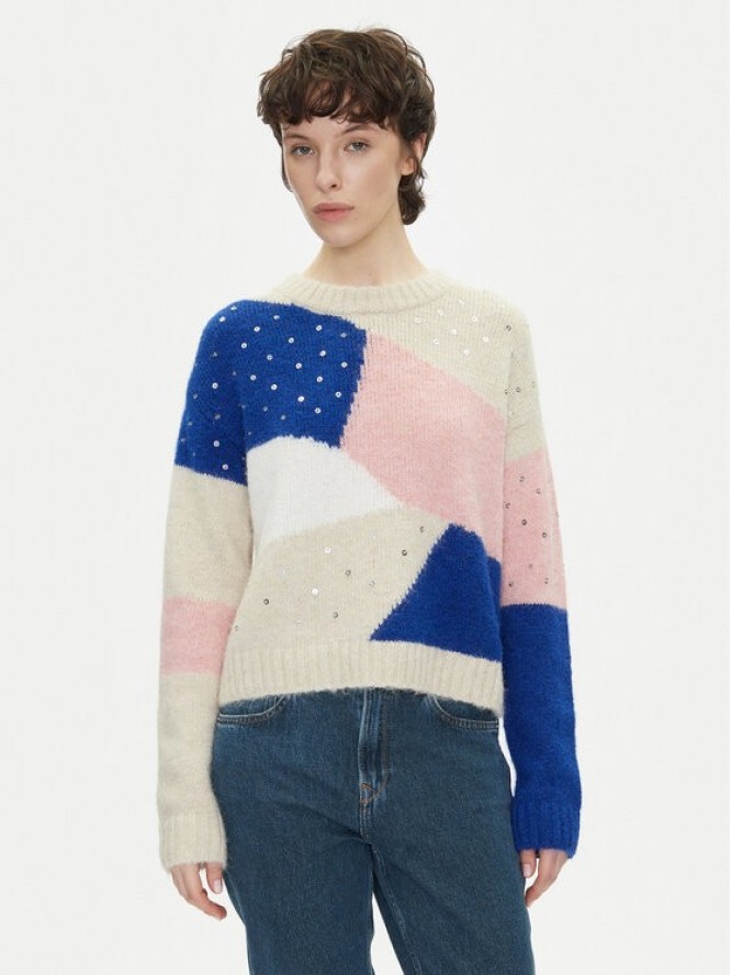 Pepe Jeans Sweter Nora PL702238 Kolorowy Loose Fit