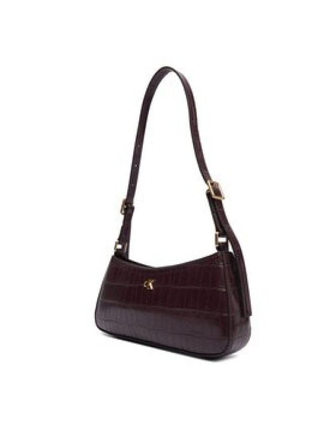 Calvin Klein Torebka Ck Croc Small LV04F3283G Bordowy