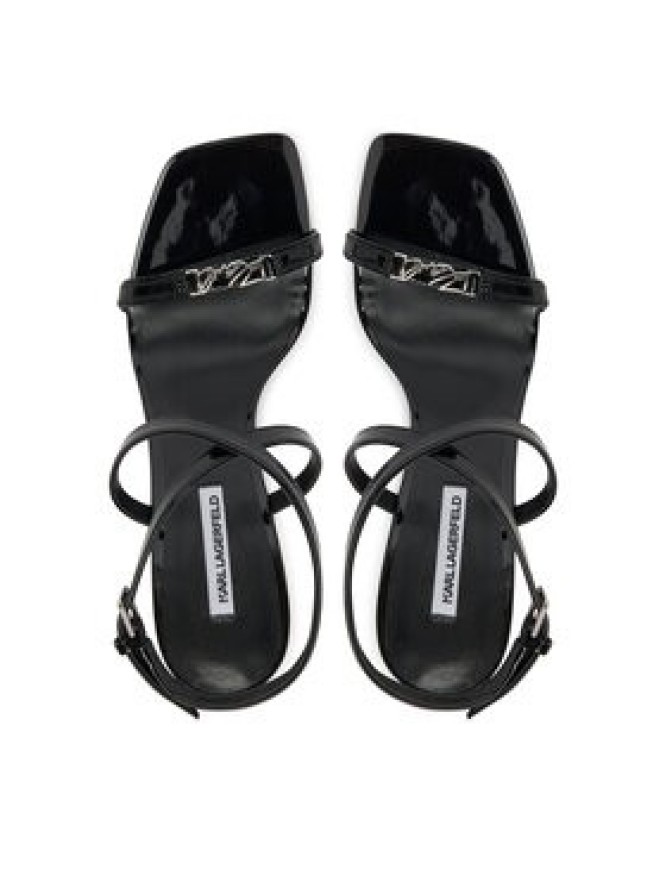 KARL LAGERFELD Sandały Waverly KL34612 Czarny