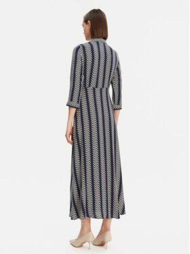 YAS Sukienka koszulowa Savanna 26022663 Granatowy Loose Fit