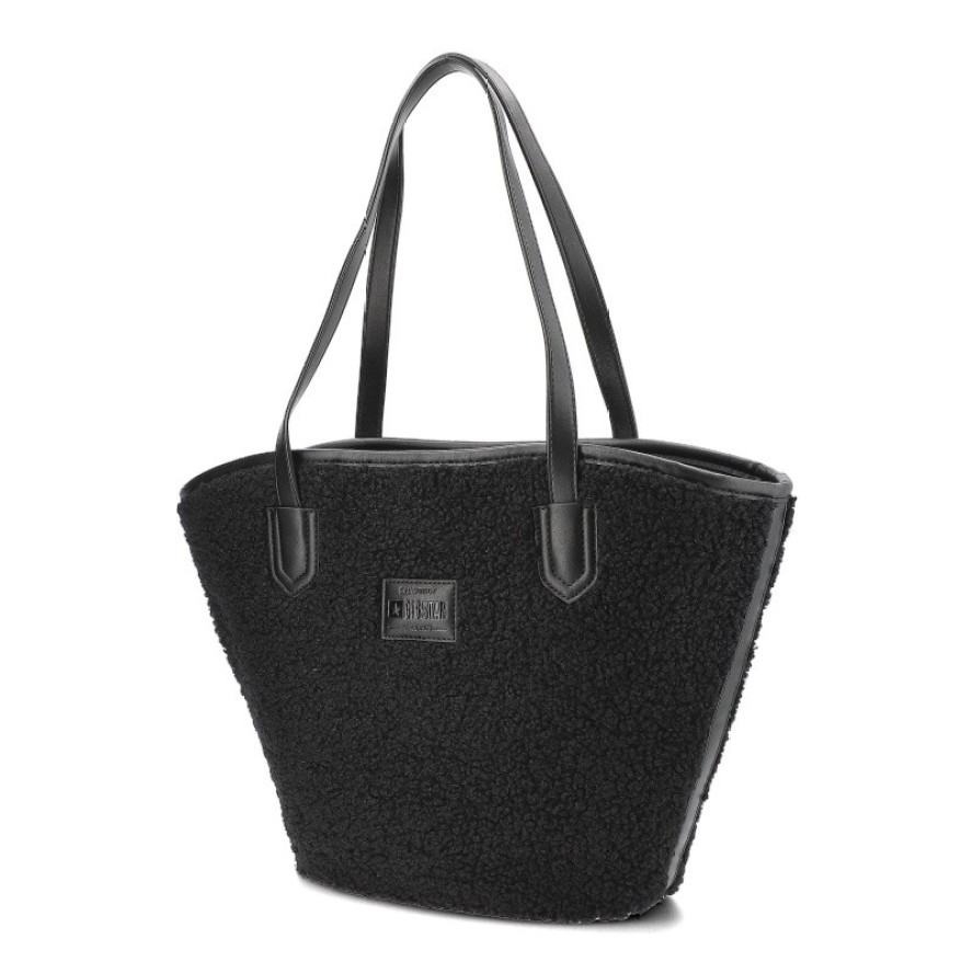 Czarna Torebka Big Star 2w1 Damska Shopperka + Kosmetyczka