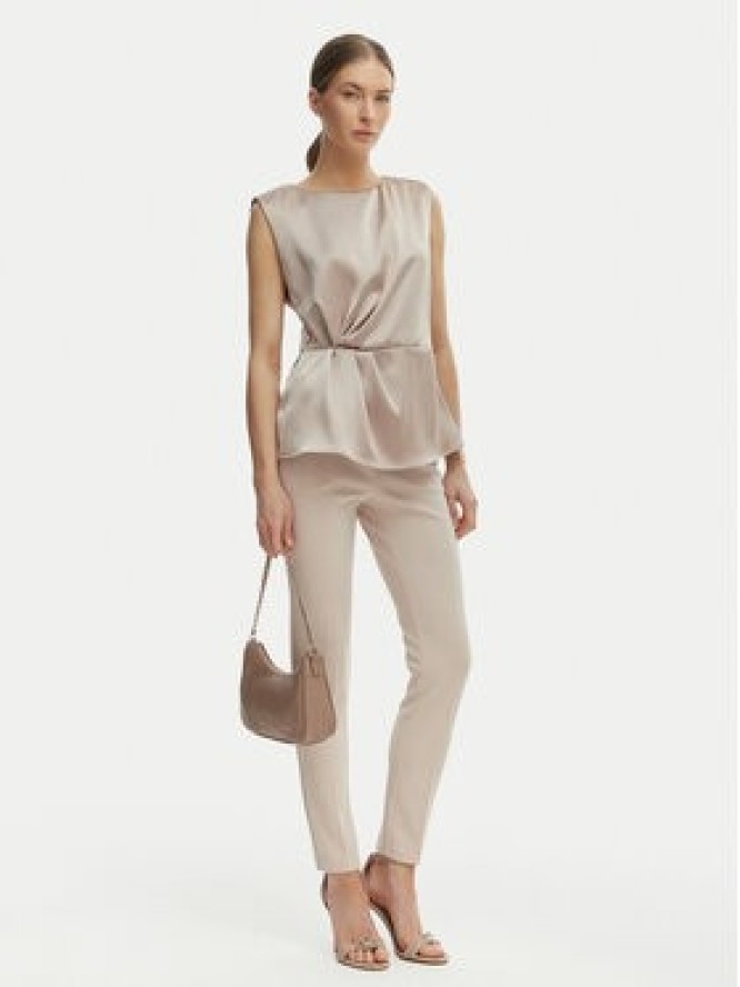 Rinascimento Bluzka CFC0127460003 Beżowy Regular Fit