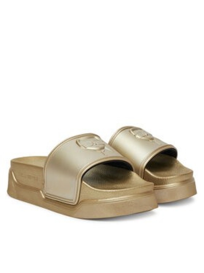 KARL LAGERFELD Klapki Kondominium KL88819 Złoty