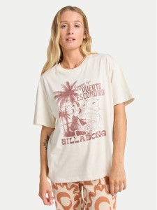 Billabong T-Shirt Oriana EBJZT00474 Beżowy Regular Fit