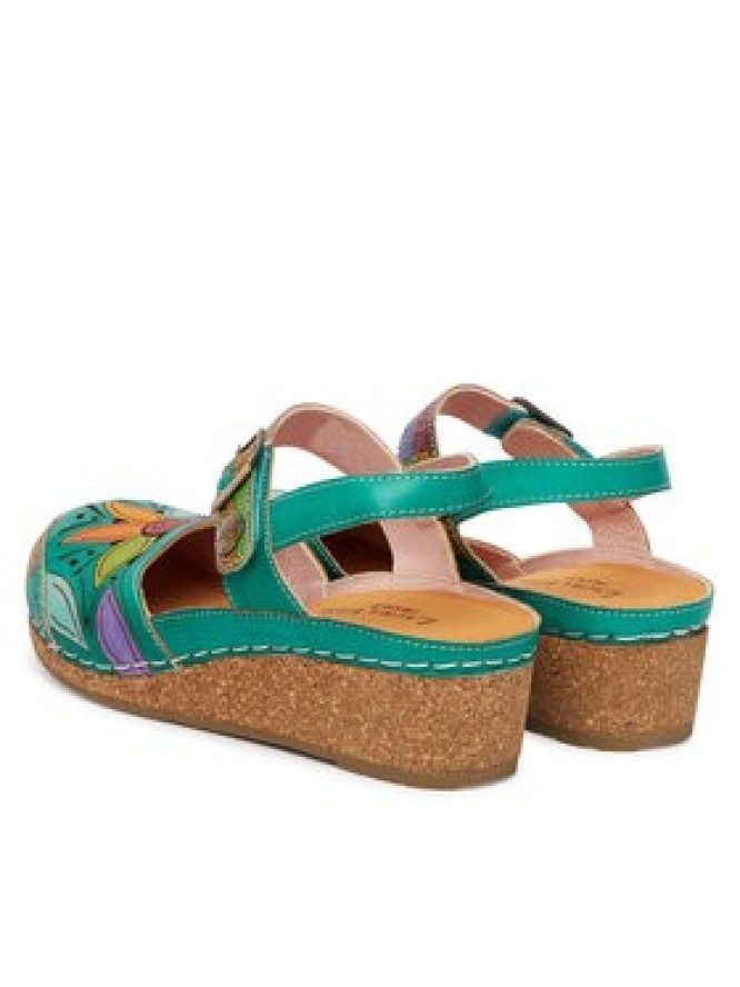 Laura Vita Sandały Facscineo 02 Zielony