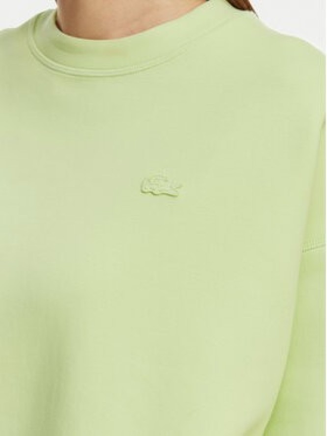 Lacoste Bluza SF0046 Zielony jasny Oversize