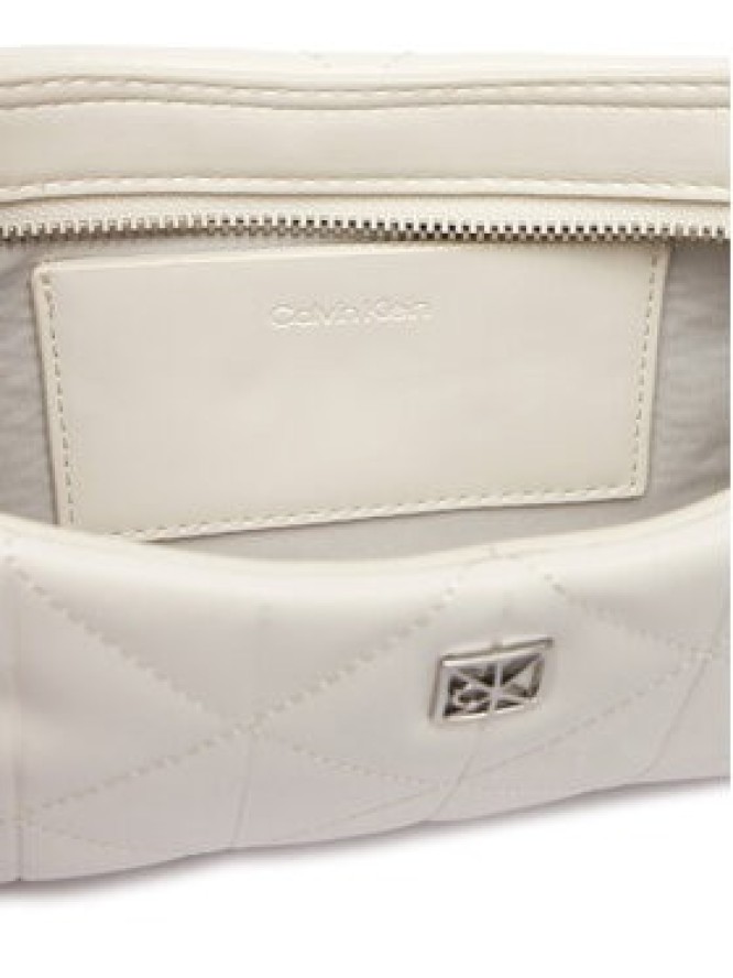 Calvin Klein Torebka Quilted Sm Shoulder Bag LV04F3327G Biały