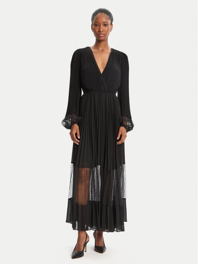 TWINSET Sukienka wieczorowa 252TP2641 Czarny Regular Fit