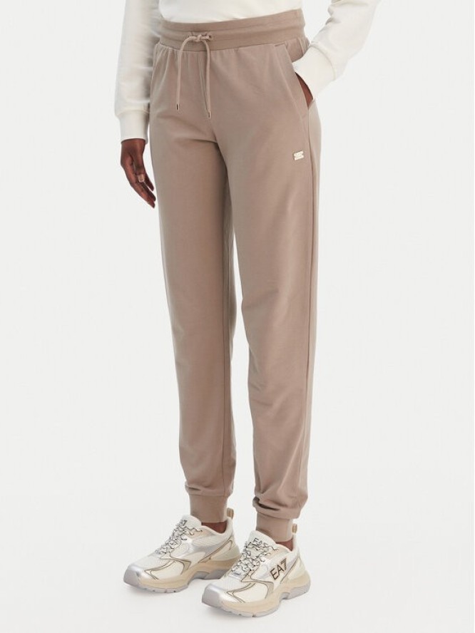 EA7 Emporio Armani Spodnie dresowe 7W000461 AF13135 U6167 Beżowy Regular Fit