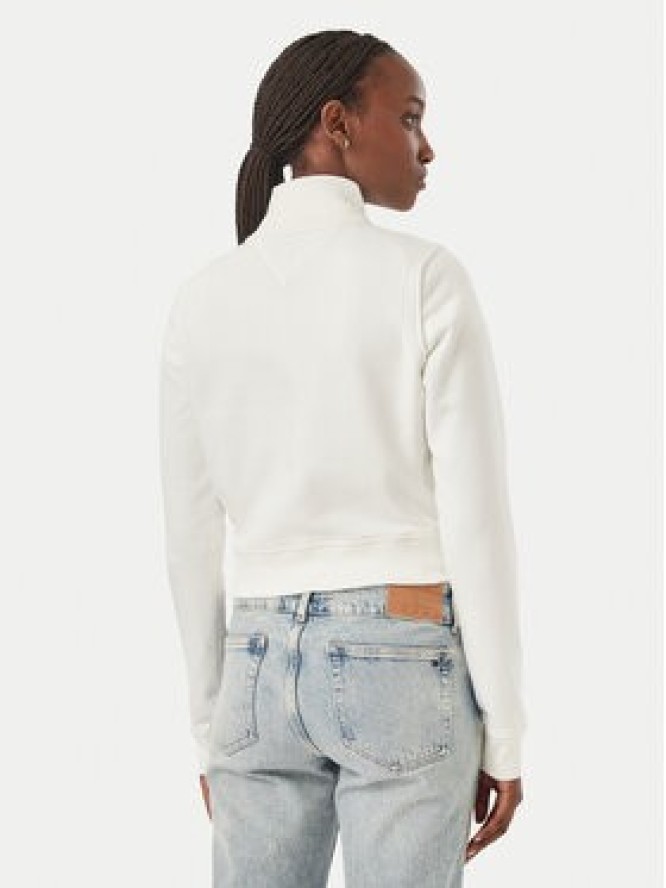 Tommy Jeans Bluza Flag DW0DW23535 Biały Slim Fit