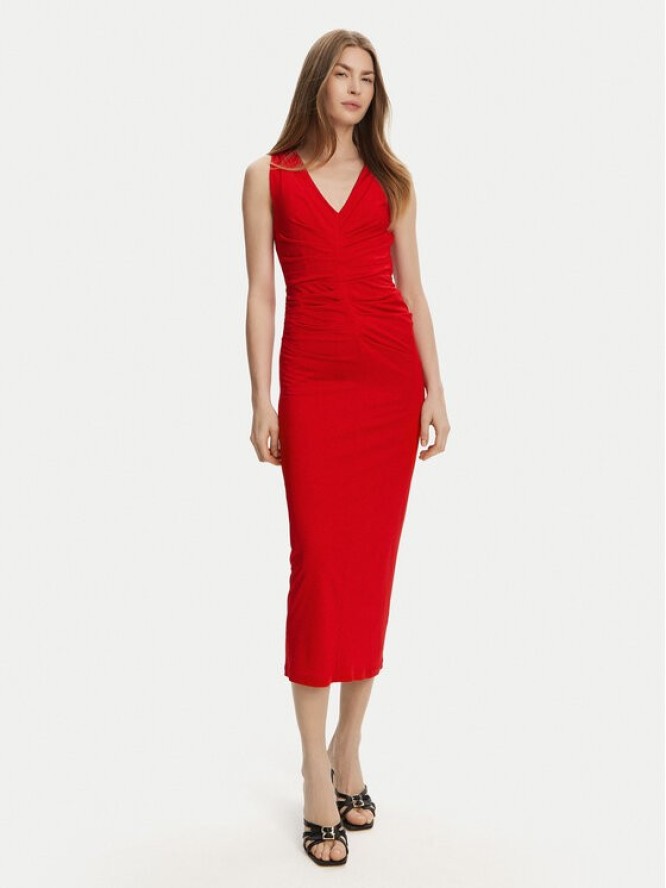 Marella Sukienka koktajlowa Harald 2513621022 Czerwony Slim Fit