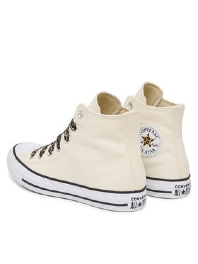 Converse Trampki Chuck Taylor All Star Leopard Laces A19179C Kremowy
