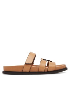 Tory Burch Klapki Ines Sport 168791 Brązowy