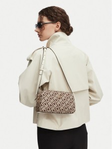 Tommy Hilfiger Torebka Th Grace Camera Bag Jacquard AW0AW18864 Brązowy