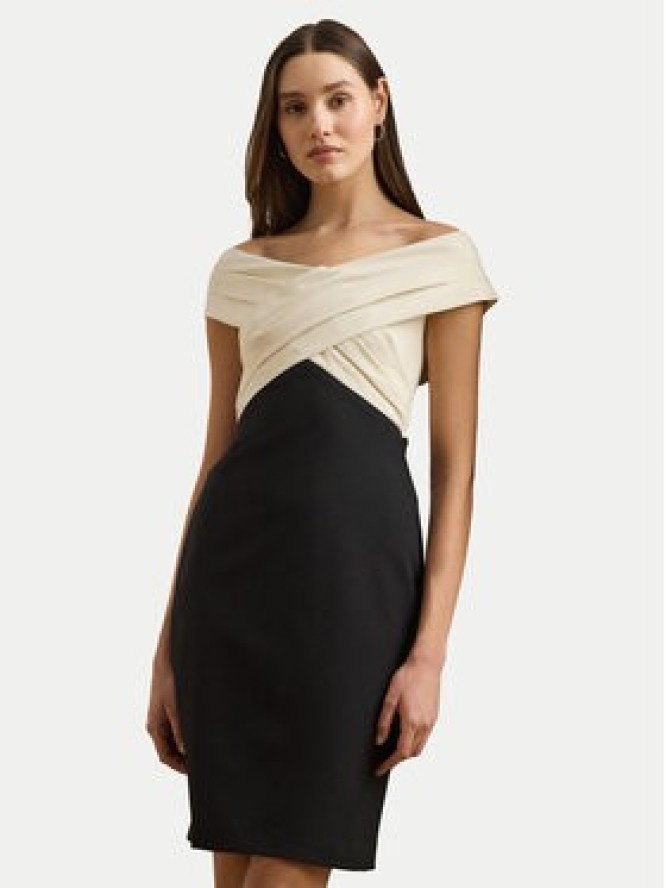 LAUREN RALPH LAUREN Sukienka koktajlowa 253963476001 Czarny Slim Fit