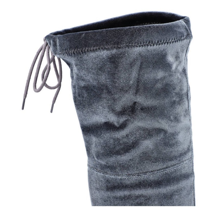 Szare Muszkieterki Damskie Carinii Stylowe Obuwie