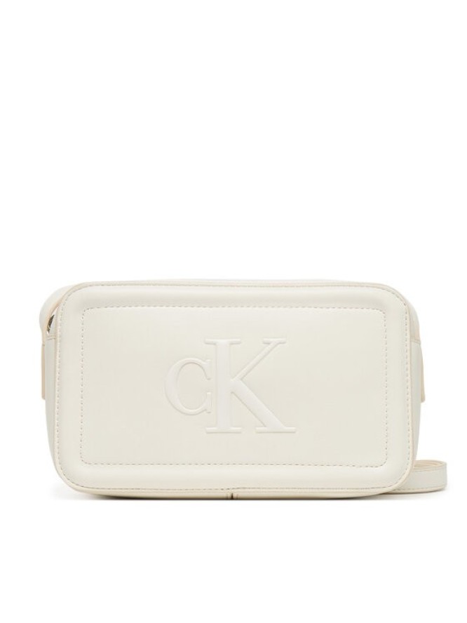 Calvin Klein Torebka Bold Ck Camera Bag LV04F3220G Biały