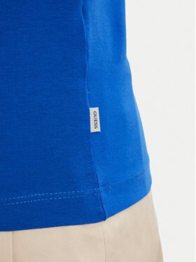 Guess Jeans T-Shirt W6YI16 K3995 Niebieski Slim Fit
