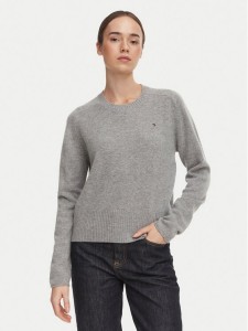Tommy Hilfiger Sweter WW0WW51432 Szary ciemny Regular Fit