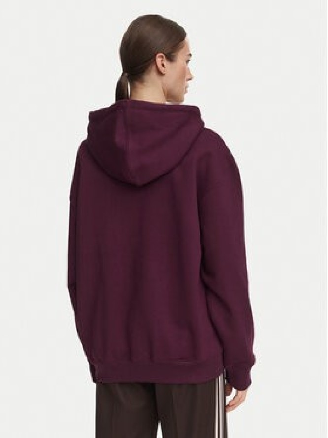 adidas Bluza Essentials Oversized Fleece Hoodie KT2274 Bordowy Regular Fit