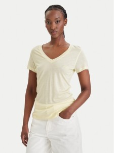 Guess T-Shirt W5GP31 KCSX2 Żółty Classic Fit